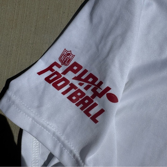 San Francisco 49ers Nike Dri Fit Tee “11 On Flag” White & Red NFL Official Sz XL - Picture 4 of 8